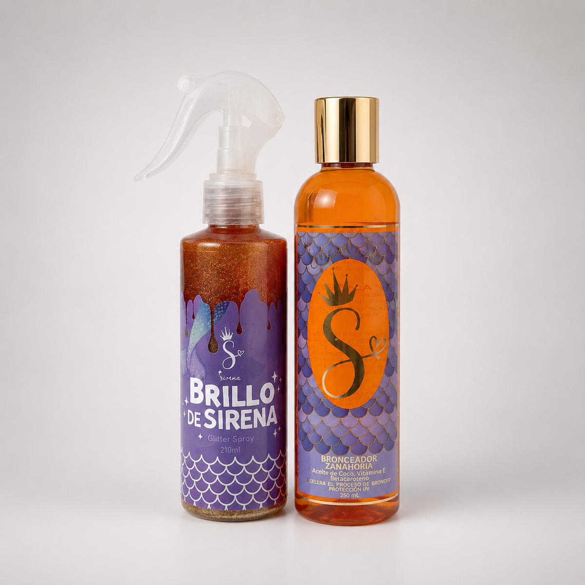 Kit Sirena Brillos Bronceado